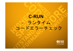 C-RUN - ランタイム コードエラーチェック