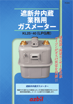 遮断弁内蔵業務用ガスメーター【KL25、40】