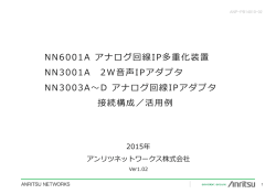 NN6001A アナログ回線IP多重化装置 NN3001A 2W声IPアダプタ