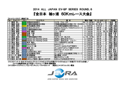 エントリーリスト - JEVRA 日本電気自動車レース協会