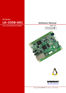 LK-3358-A01 Software Manual