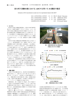 実大河川実験水路における ADCP を用いた SS 濃度