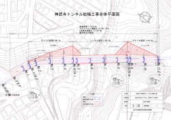 神武寺トンネル拡幅工事全体平面図