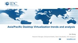 Asia/Pacific Desktop Virtualization trends and analysis