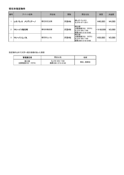 明石市指定物件 ¥46,000 ¥4,000 ～￥48,000 ¥3,000 ¥39,000 ¥3,000