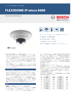 FLEXIDOME IP micro 5000 - Bosch Security Systems