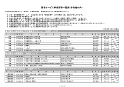 居宅サービス事業所等一覧表（宇和島市内）(49KB)(PDF文書)
