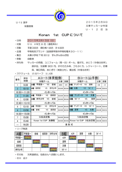 2月15日 U-12 Konan 1st CUP