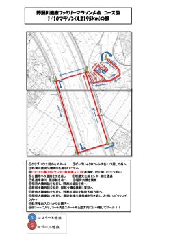 野洲川健康ファミリーマラソン大会 コース図 G G