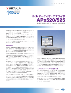 2ch オーディオ・アナライザ APx520/525
