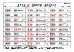 青森市営バス「 商業高校前 」停留所時刻表
