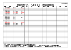 青森市営バス「 八重田通り 」停留所時刻表