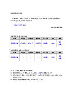 矢掛町賃借料情報 平成26年1月から12月までに締結（公告）された