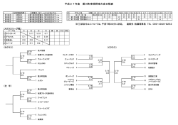 H27大会トーナメント表春 - Aikawa Baseball Association