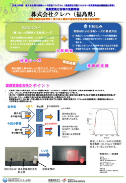 波長変換化合物の性能評価 - 福島再生可能エネルギー研究所