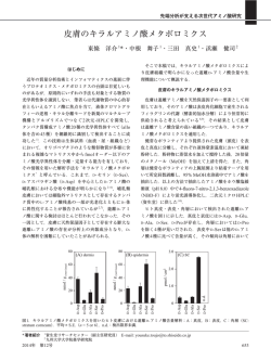 皮膚のキラルアミノ酸メタボロミクス;pdf