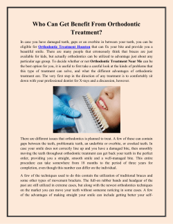 Who Can Get Benefit From Orthodontic Treatment