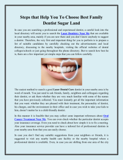 Steps that Help You To Choose Best Family Dentist Sugar Land