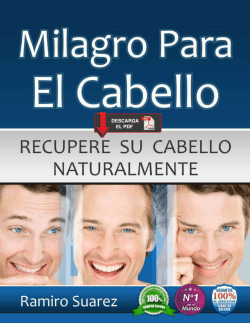 Milagro Para El Cabello PDF Libro de Ramiro Suarez Formula Completo