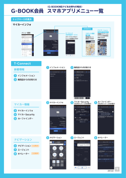 スマホアプリメニュー一覧 G-BOOK会員 - T