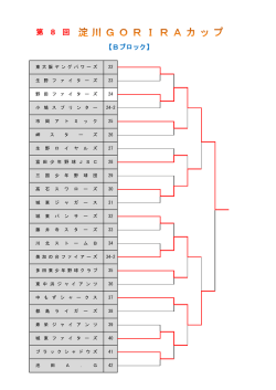 第 8 回 淀 川 G O R I R A カ ッ プ