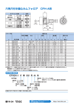 六角穴付き偏心カムフォロア CFH-A形