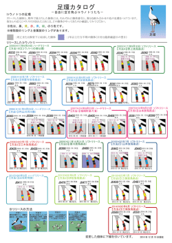 足環カタログ - 兵庫県立コウノトリの郷公園