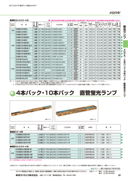 4本パック・10本パック 直管蛍光ランプ