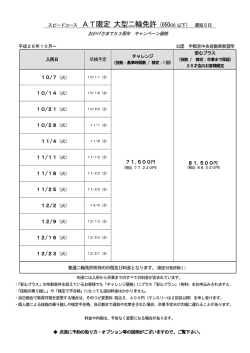 スピードコース AT限定 大型二輪免許（650cc 以下） 最短5日