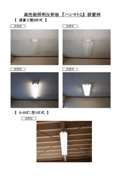 高性能照明反射板 『ハシモトZ』 設置例