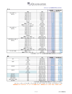 Price List - Quadraspire