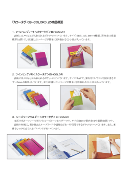 ｢カラータグ＜Bi-COLOR＞｣の商品概要