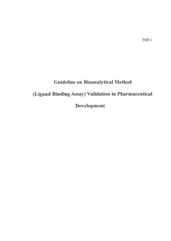 Guideーine 。n Bi。anaーyticaー Meth。d (Ligand Bindi"g ASSay) Va