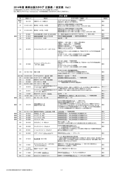 2014年度 カタログの正誤表・改定表 Vol. 1 （PDFデータ318KB）