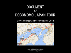 DOCOMOMO JAPAN TOUR - Docomomo International