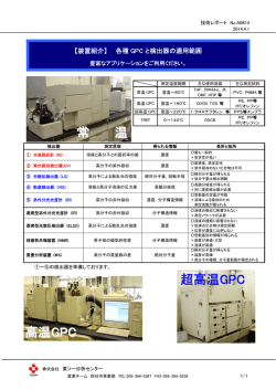 常 温 超高温GP CC 高温GPC
