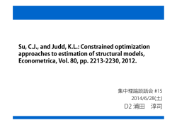 Su, C.J., and Judd, K.L.: Constrained optimization approaches to