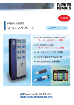 発表！新型自動用塗装機GX8500βのカタログを新たに掲載しました。