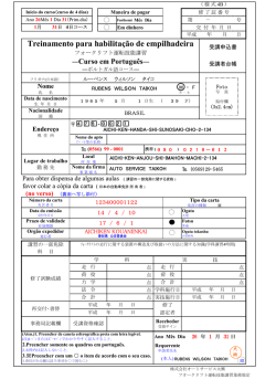 Treinamento para habilitação de empilhadeira