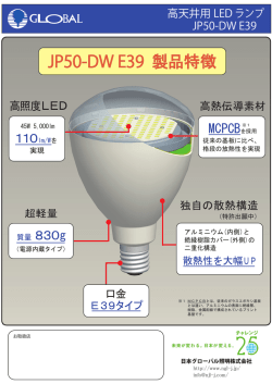 JP50-DW E39 製品特徴