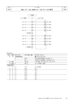 F25 SML-C7, -C8, SMM-C7, -C8 フィールド端子 F25 - M