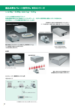 [PDF] 組込み用セパレート型天びん