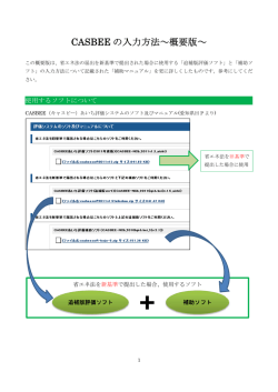 C CASBE EE の入 入力方 法～概 概要版～ ～