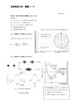 応用物性工学 講義ノート