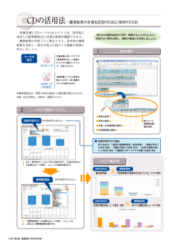 CDの活用法…調査結果の有効な活用のために（使用の手引き）