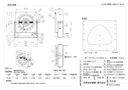 配光図 〔cd/klm〕 1/2ビーム角 ： 110°