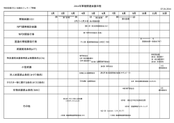 2014年軍縮関連会議日程 軍縮会議（CD） 12 NPT運用検討会議 NPDI