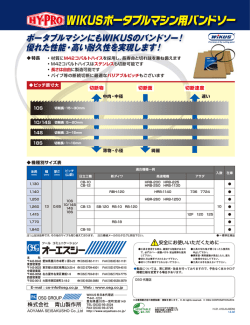 WIKUSポータブルマシン用バンドソー