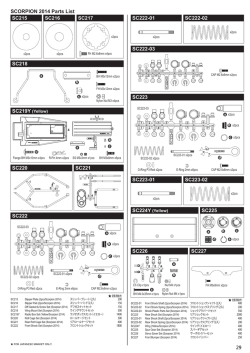 SCORPION 2014 Parts List SC222-03 SC222-01 SC222