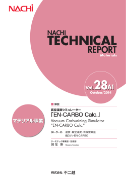 真空浸炭シミュレーター 「EN-CARBO Calc.」